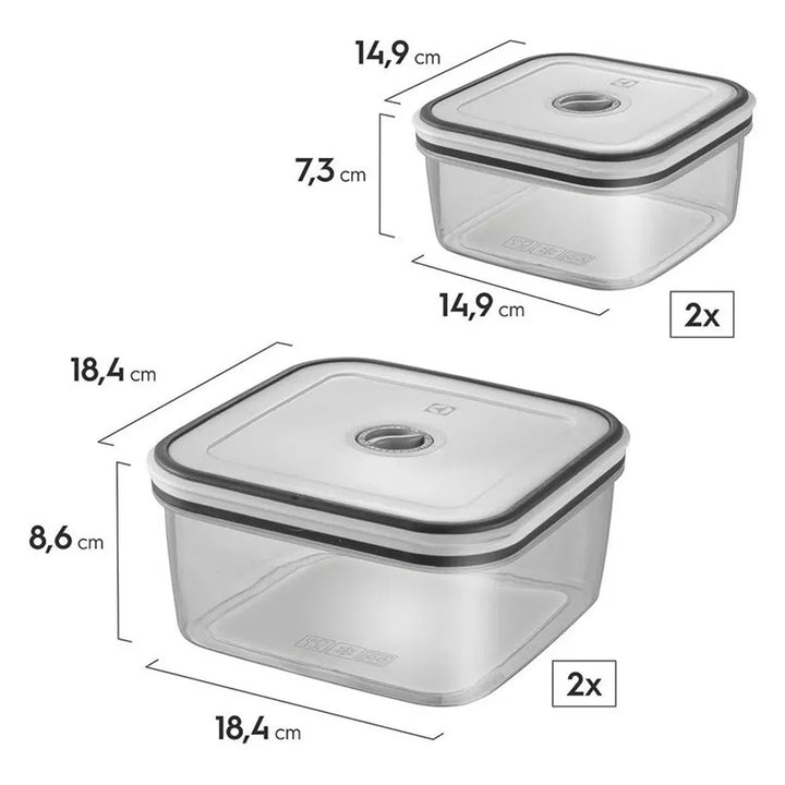 Kit de Recipientes Herméticos Electrolux 12 Unidades