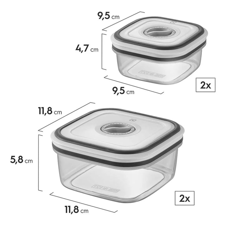 Kit de Recipientes Herméticos Electrolux 12 Unidades